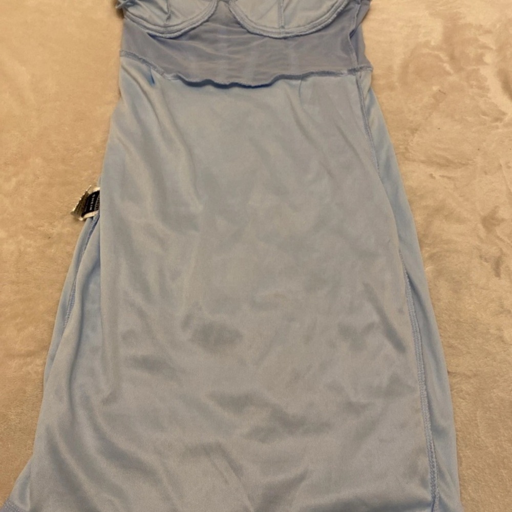 SHEIN Light Blue Spaghetti Strap Mini Bodycon  Dress - Picture 10 of 16